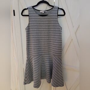 Ann Taylor Loft Drop Waist Grey Dress XS